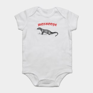 Mongoose / Bitey Sneak Boi Fan Design Baby Bodysuit